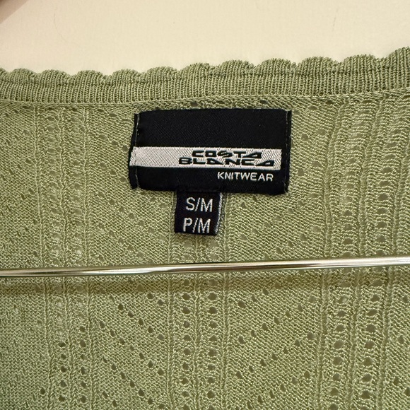 Costa Blanca Olive Cardigan Sweater - Picture 3 of 3